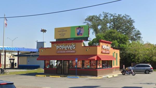 The unidentified mother arranged to meet the man texting her daughter at a Popeye's in Jacksonville, Florida.