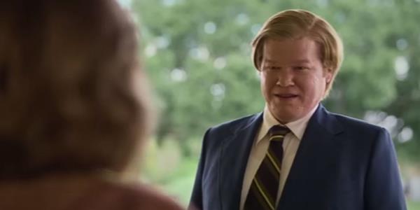 Jesse Plemons smiling in Love & Death