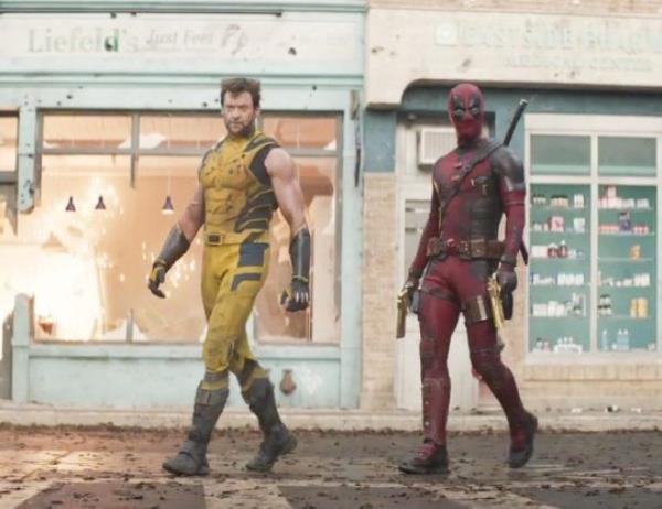 Hugh Jackman as Wolverine and Ryan Reynolds as Deadpool in Deadpool and Wolverine